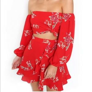 Tiger mist Skirt and Top